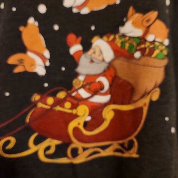 Ugly Christmas shirt " Corgi's for everybody" Santa Sleigh  Size Large - Picture 3 of 6